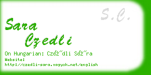 sara czedli business card